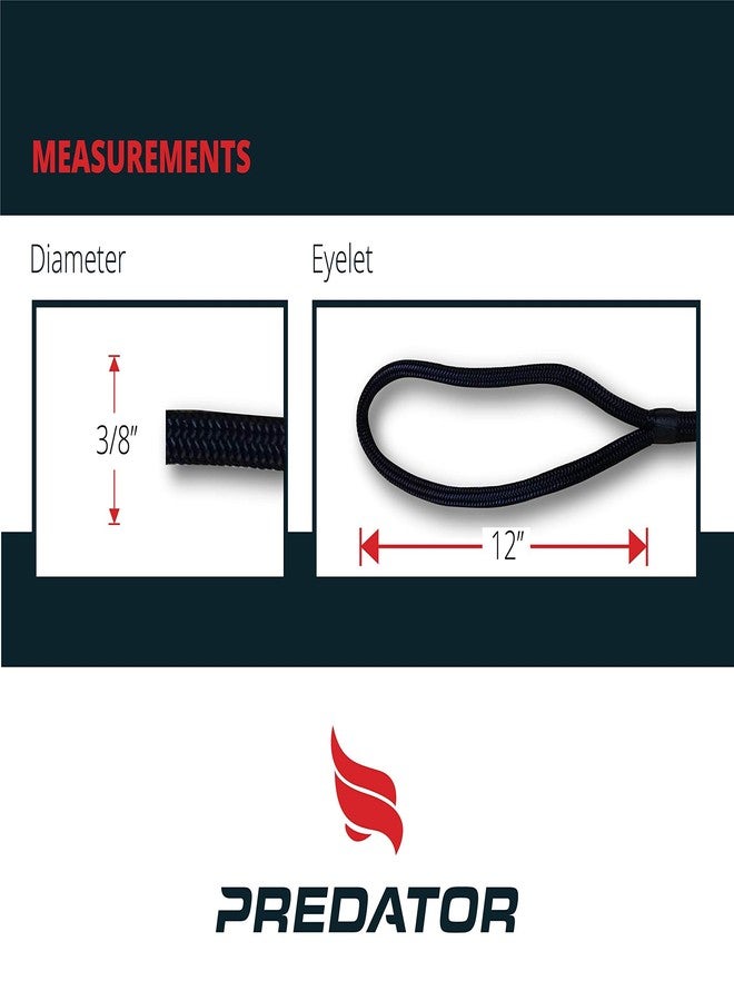 Predator NZ Hi-Performance Dock Lines Bag Set | 3/8" x 15' Double Braided Nylon Dock Line with 12 Inch Eyelet | Ropes for Boats (Navy Blue) - Image 3