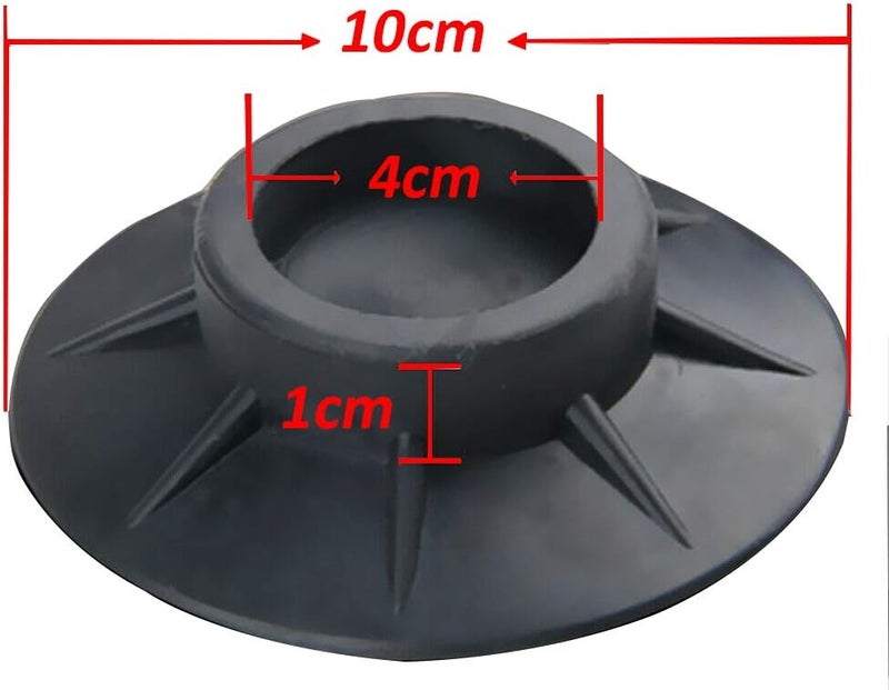 Eyech 4Pcs Anti Vibration Washer Pads Washing Dryer Machine Rubber Stabilizer Mat Foot Support Protects for AntiWalk Noise Reduction and Shock Absorber - Image 3
