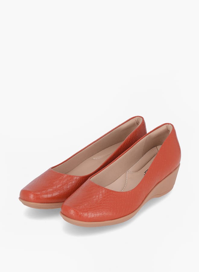 Piccadilly Women Round Toe Slip-On Shoes with Wedge Heels  - Image 1