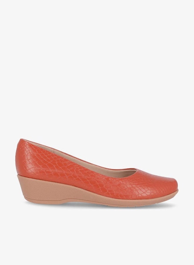 Piccadilly Women Round Toe Slip-On Shoes with Wedge Heels - Image 1