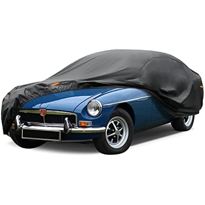 rayihni غطاء سيارة كايم 7 طبقات مخصص لسيارة سيدان MG MGB (1966-1980) مقاوم للماء لجميع الأحوال الجوية للسيارات، يغطي كامل السيارة لحماية من الشمس والمطر وحماية من الأشعة فوق البنفسجية، التسليم خلال 3-10 أيام - Image 1