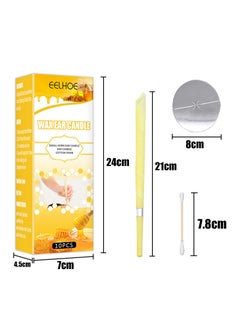 EELHOE Aromatherapy Ear Candles – Earwax Cleansing, Relaxation & Care, Trumpet-Shaped with Ear Plugs and Cotton Swabs  - Image 2