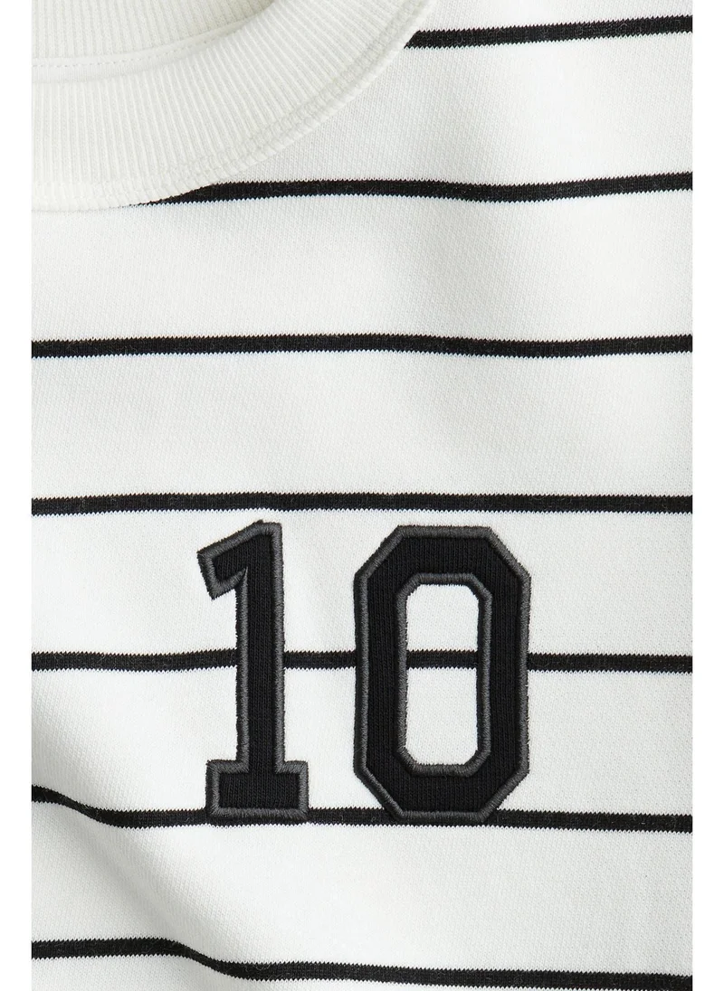 H&M Print-motif short top