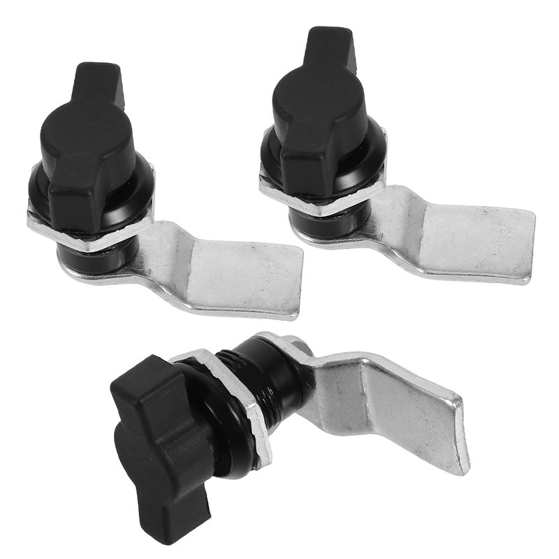 3pcs Cam Lock: Zinc Alloy T-Handle Lock For Tool Box Cabinet Door And Industrial Equipment Ergonomic Design Easy Installation - Image 1
