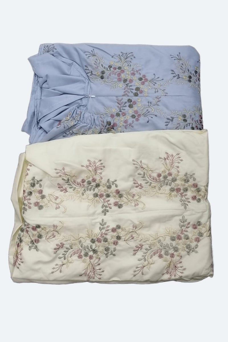 2 embroidered cotton prayer shawls, very soft and comfortable, includes a veil, covers the entire body, one size fits all