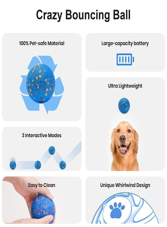 WEUYUY Smart Interactive Dog Toy, Automatic Moving, Bouncing, and Rotating, E-TPU Material, IPX7 Waterproof Rating, Active Rolling Ball for Medium and Large Dogs - Image 2