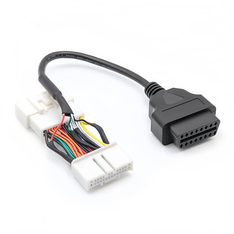 Washinglee كابل تشخيص OBD2 من واشينغلي بطول 30 سم لطراز تسلا Y وطراز 3 2019 وما بعده متوافق مع ماسح OBD2 وقارئ رموز OBDII OBDLink LXMX Vlinker MC