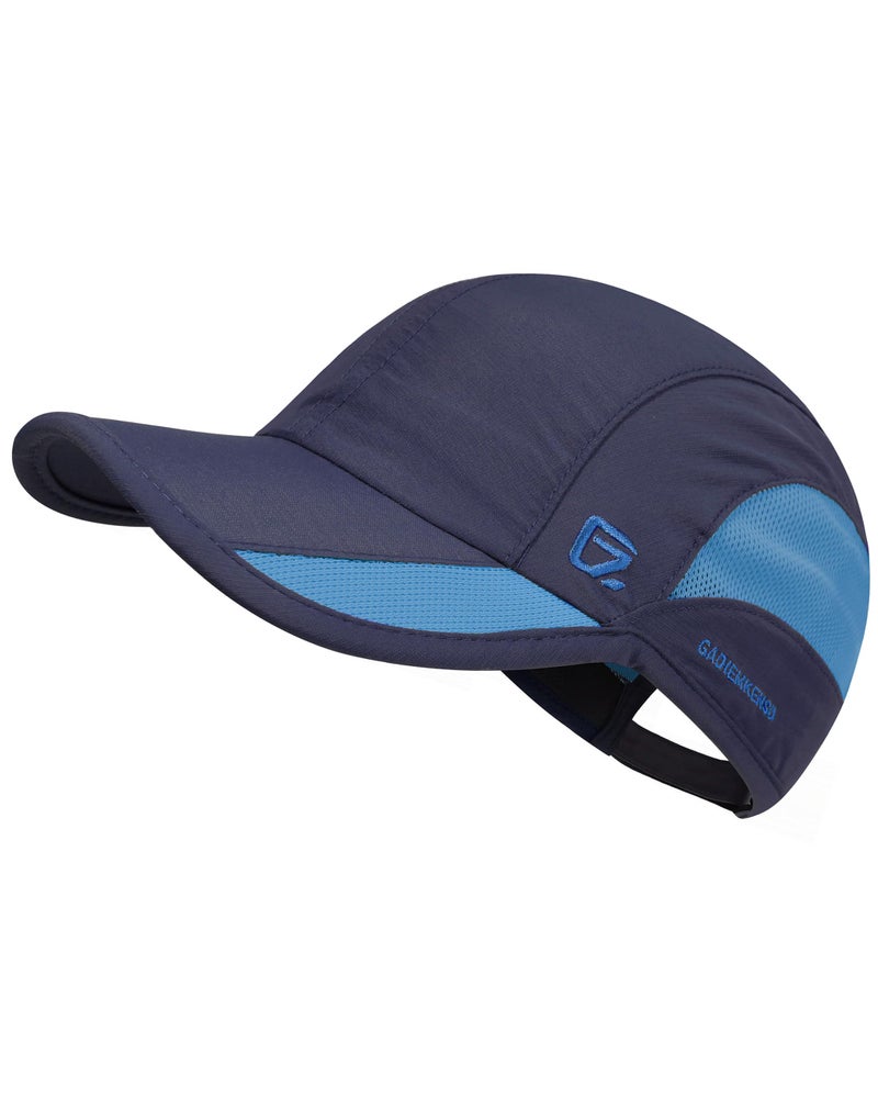GADIEMKENSD Outdoor Running Hat Men's Cooling UPF50+ Womens Baseball Cap Sport Mesh Sun Hat Trucker Dad Hats Quick Dry Breathable Unstructured for Summer Camping Fishing Hiking Navy S/M 6 7/8-7 1/4 - Image 1