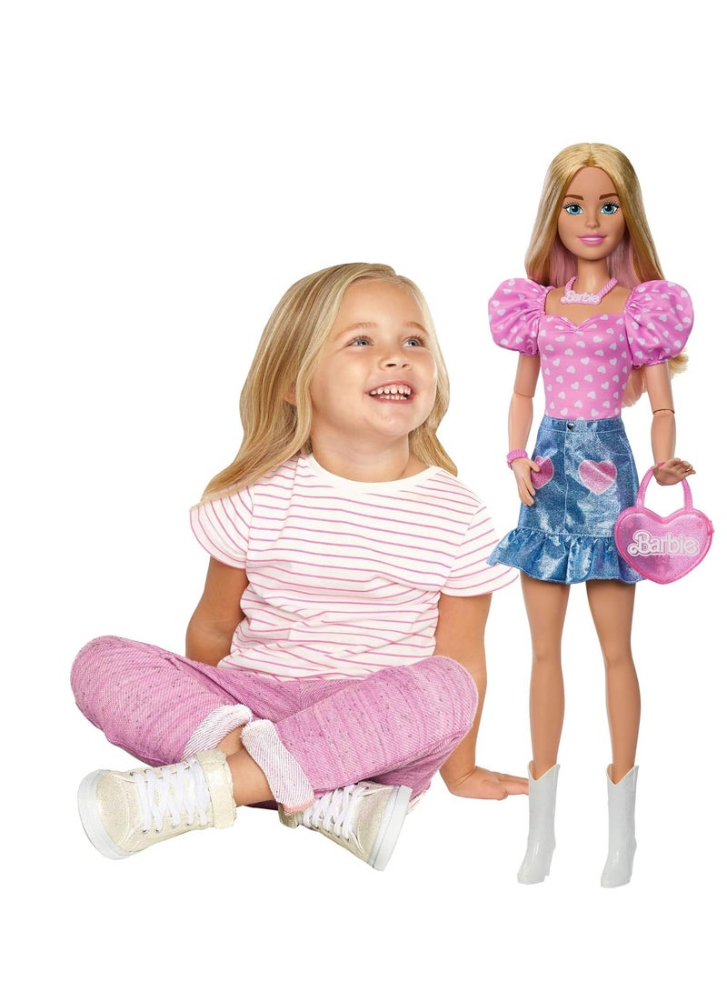 Barbie Large Blonde Fashion Doll - 28 Inches - Image 5