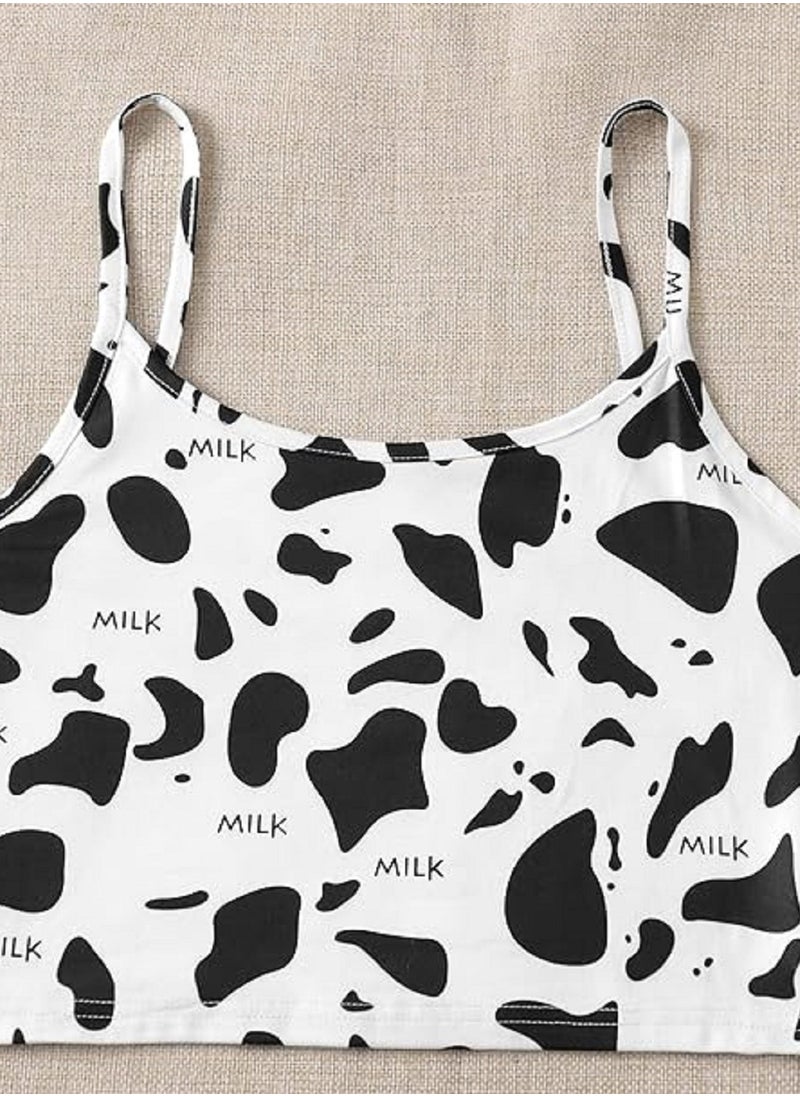 lingerie hot short Pajamas for women with two pieces of cow print sleeveless open-chest - pzsku/ZC3C47437B2ABFCF53F25Z/45/_/1709634961/5400ab6f-5036-4074-821f-80eebc3fcd1d