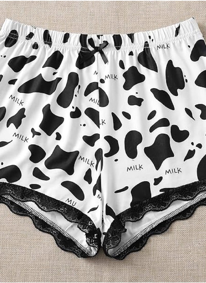 lingerie hot short Pajamas for women with two pieces of cow print sleeveless open-chest - pzsku/ZC3C47437B2ABFCF53F25Z/45/_/1709634962/552fee91-2352-407d-b6a5-fbde72abddff