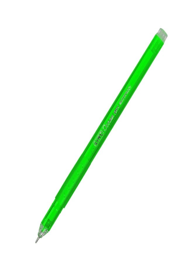 Linc Ocean Classic 0.55mm Gel Pen | Green Ink | Set Of 10 - Image 4