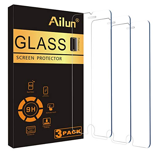 Ailun Screen Protector Compatible for iPhone 8 plus,7 Plus,6s Plus,6 Plus, 5.5 Inch 3Pack Case Friendly Tempered Glass - Image 1