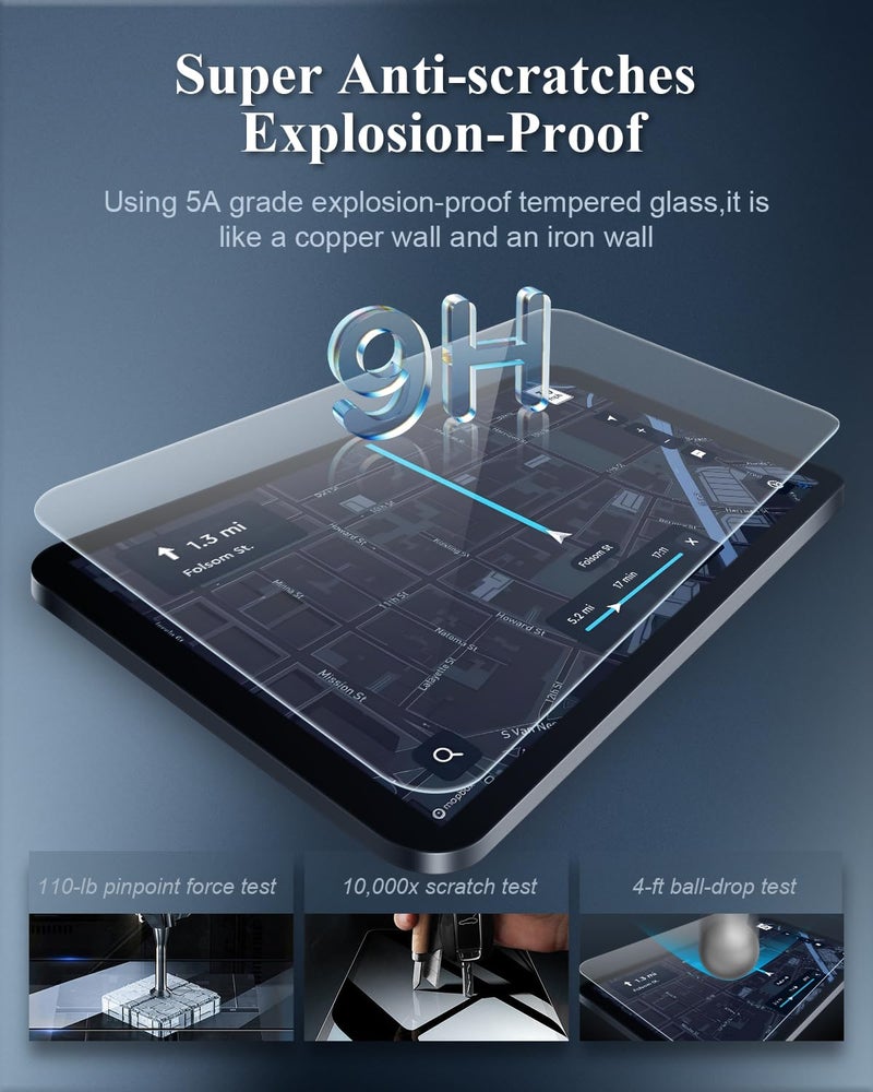 BIBIBO Skoda Superb Navigation Screen Protector for Skoda Superb Business Columbus 2017-2022, 9H Tempered Glass Screen Protector, GPS Navigator Screen Protectors - Image 2