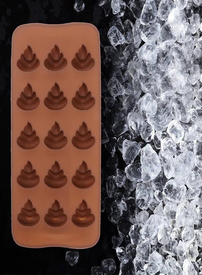 TOPBATHY Silicone Poop Mold 3Pcs Set for Baking Chocolate Candy Cake Fondant 8.3X4.3X0.6 Inch Funny Poop Shape Moulds for Kitchen Dessert Making - Image 5