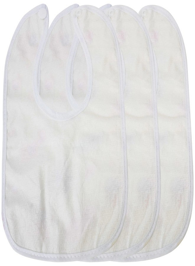 Neska Moda Baby Boys & Girls Pack of 3 Waterproof-Quick Dry Fleece Bibs/Aprons for 0 to 12 Months (Pink,Yellow,Blue) - Image 3