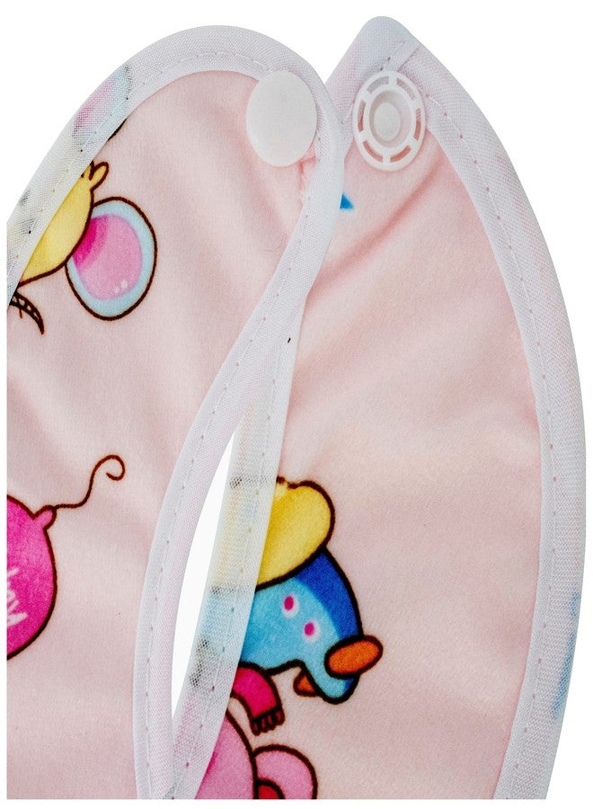 Neska Moda Baby Boys & Girls Pack of 3 Waterproof-Quick Dry Fleece Bibs/Aprons for 0 to 12 Months (Pink,Yellow,Blue) - Image 4