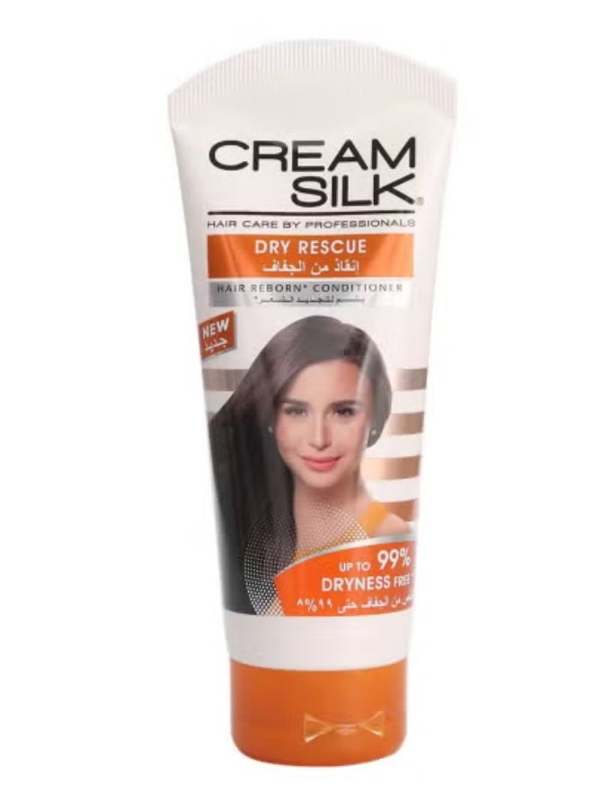 Cream Silk 2 PCS OF Dry Rescue Hair Reborn Conditioner White 180ml - Image 2