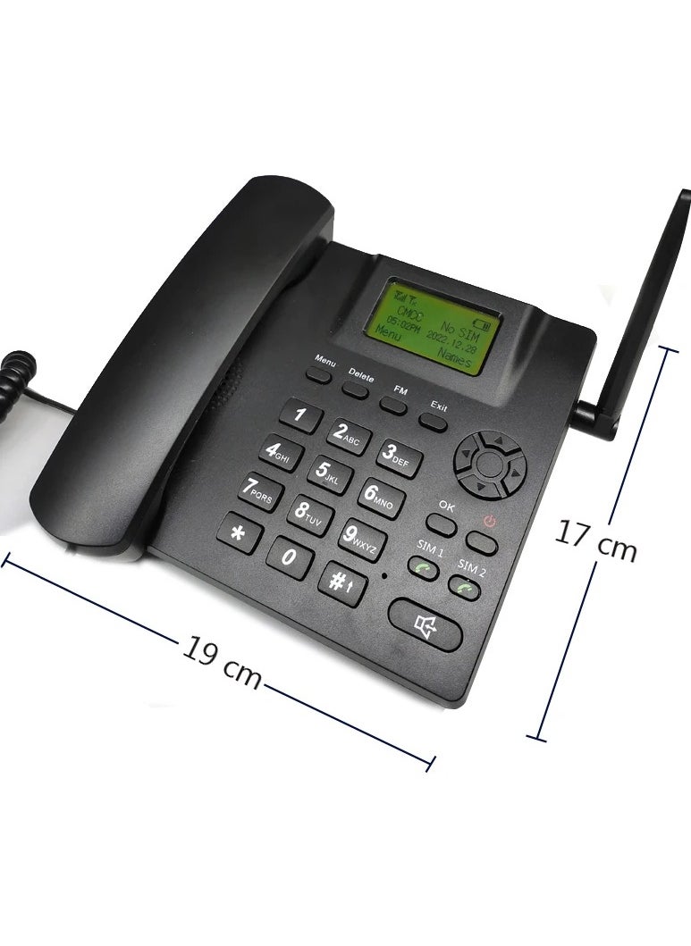 Generic Cordless Phone for old people GSM Fixed Wireless Phone, Dual SIM Fixed FM Radio, Wireless Telephone home office house  - Image 3