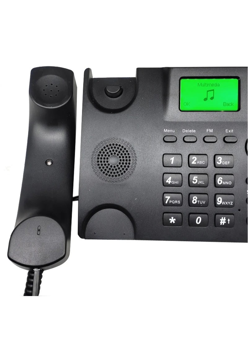 Generic Cordless Phone for old people GSM Fixed Wireless Phone, Dual SIM Fixed FM Radio, Wireless Telephone home office house  - Image 2