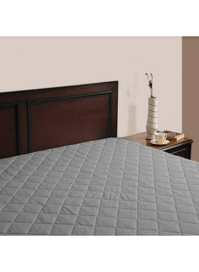 Rajasthan Crafts Rajasthan Crafts Premium Double Bed Size 100% Waterproof Mattress Protector Smooth Fabric Fits Up 10 Inch Mattress Breathable Noiseless Cover and Washable (Grey, 72X72 Inch, Microfiber)  - Image 2
