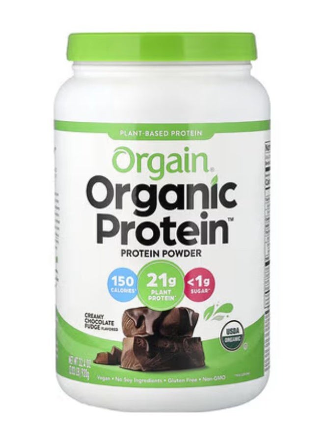 Orgain, Organic Protein Powder, Creamy Chocolate Fudge, 2.03 lb