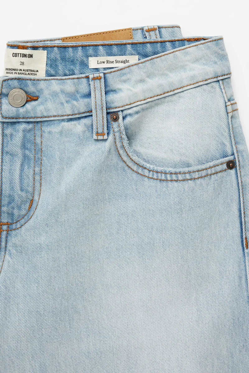 Cotton On  Low Rise Straight Jean for Women | Best Price UAE