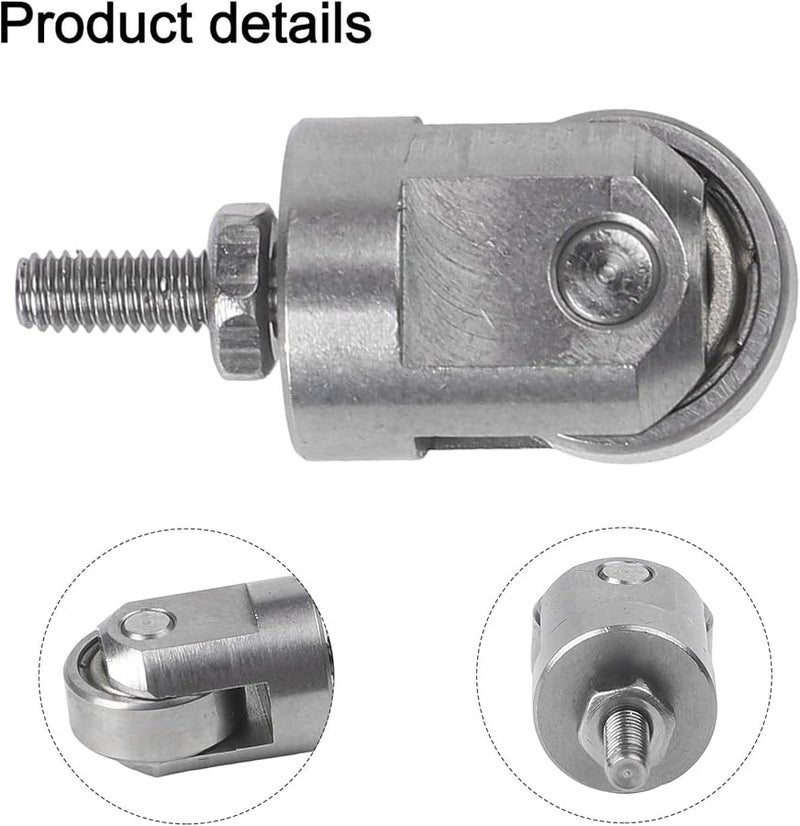 Stainless Steel Dial Indicator Wheel Probe M2 5 Thread 22 5mm Length 10mm Diameter - Image 5