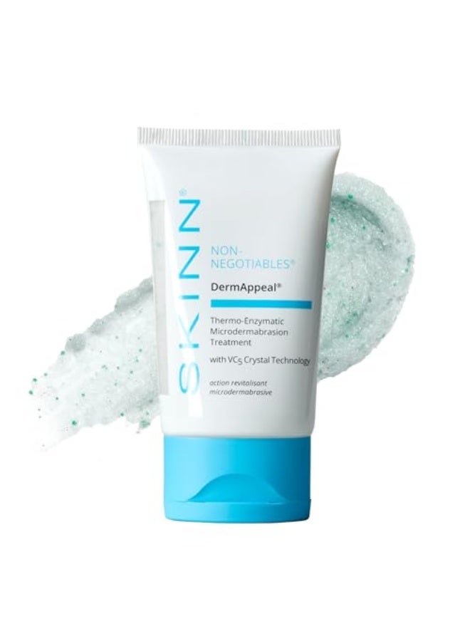 Skinn DermAppeal® Microdermabrasion Treatment for Smoother, Brighter, and Clearer Skin, 2oz - Exfoliating Facial Scrub Removes Dead Skin and Smooths Wrinkles and Fine Lines for Flawless, Glowing Skin - Image 1