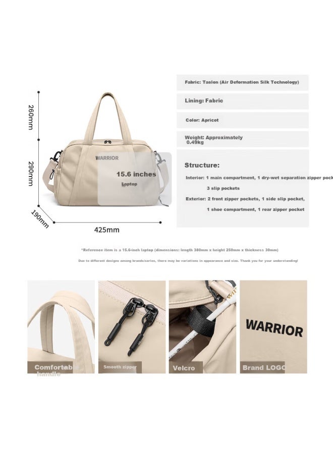 Pull Back Warrior Travel Bag Men's Handheld Luggage Bag Uni Sports Gym Bag Short Trip Business Travel Large Capacity Travel Duffel Bag - Image 3