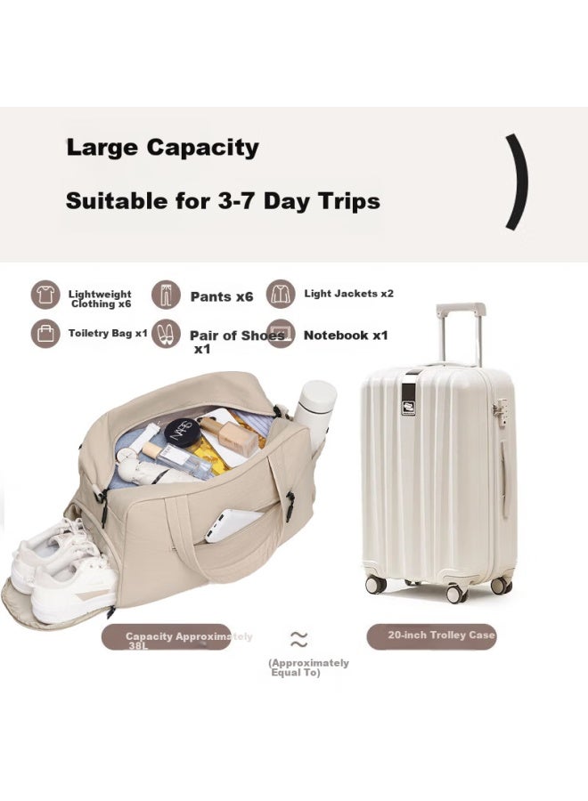 Pull Back Warrior Travel Bag Men's Handheld Luggage Bag Uni Sports Gym Bag Short Trip Business Travel Large Capacity Travel Duffel Bag - Image 2