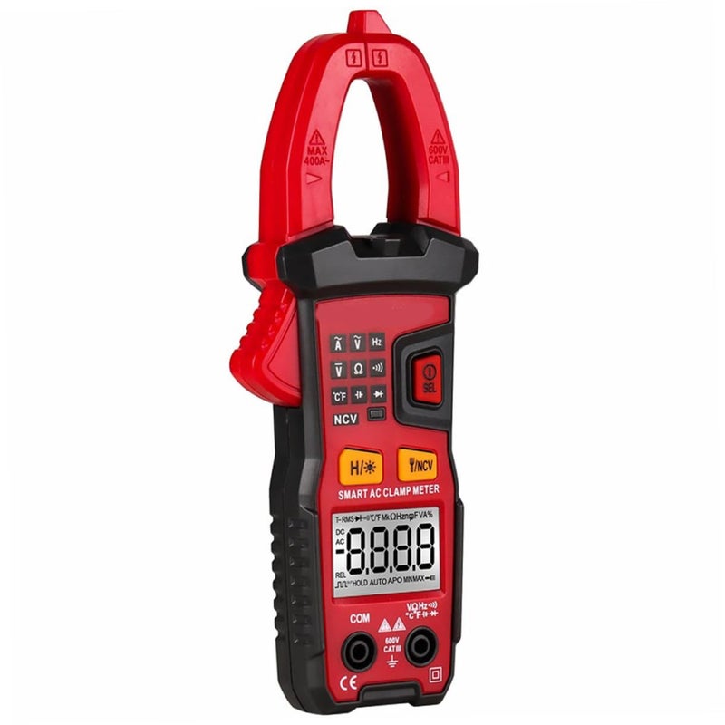 Auto Range Digital Clamp Multimeter Voltage Tester AC DC Ammeter Low Impedance Compact Professional - Image 2