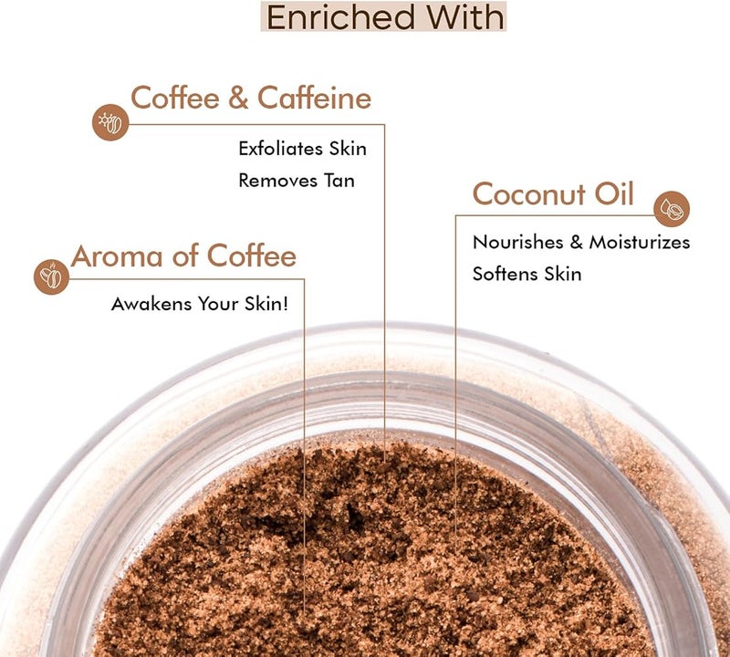 mCaffeine Naked & Raw Coffee Body Scrub 100 g - Image 4