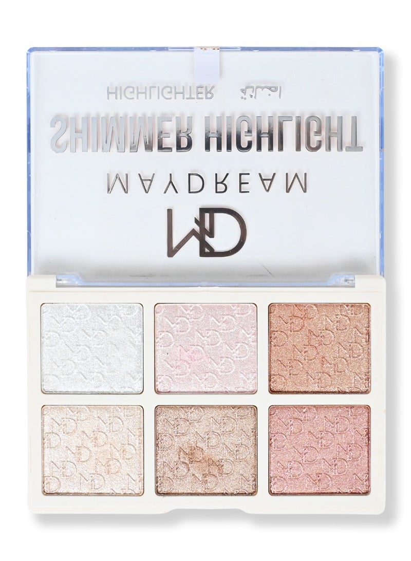 مي دريم باليت هيلايت اضاءه سته الوان - Image 1