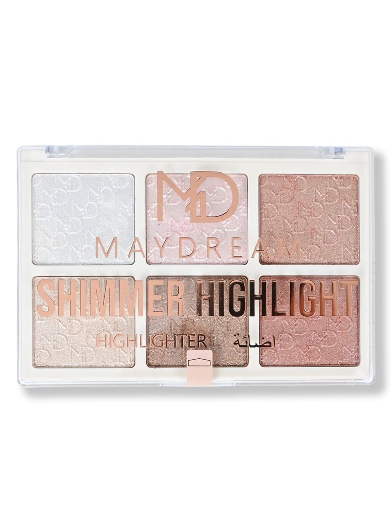 مي دريم باليت هيلايت اضاءه سته الوان - Image 3