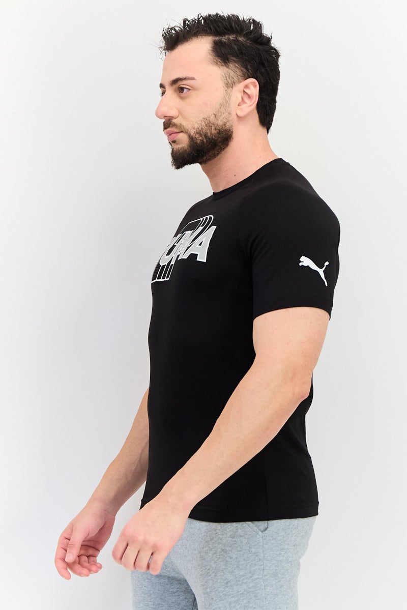 PUMA Men Sportswear Fit Short Sleeve Outdoor T-Shirt, Black - Image 2