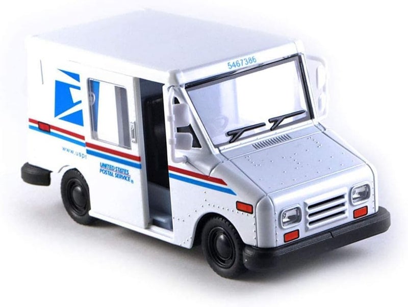 Kinsmart United States Postal Mail Truck USPS 1987 Grumman LLV 1:36 Scale Die Cast Metal 5 Inch Model Toy Truck - Image 1