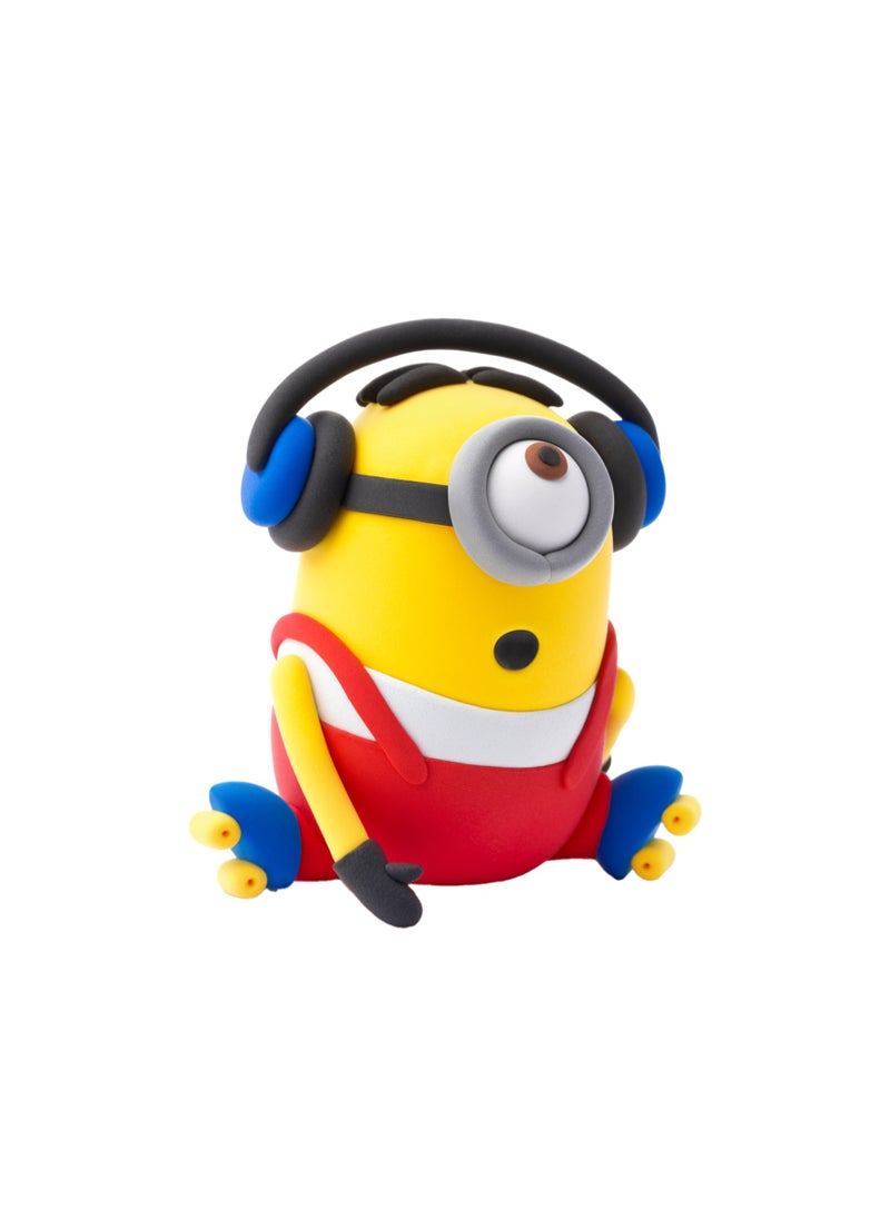 HEY CLAY - Minions Stuart Colourful modelling air-dry clay, 5 cans with fun interactive app for kids 3 years + - Image 1