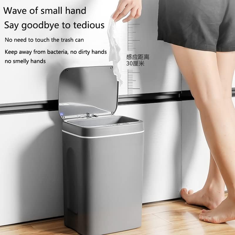 Guellix Infrared Smart Trash Bin | Automatic Touchless Dustbin | 16L Capacity | Motion-Sensing Technology | Stylish Design for Home | Low Power Consumption | Kitchen, Bathroom Waste Bin - Image 5