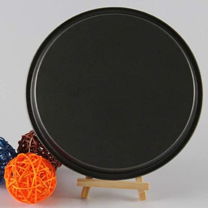 Round Pizza Tray, 3 Pcs Pizza Bakeware Set, Carbon Steel Non-Stick Coating for Oven Baking, Deep Dish Pie Pans, for Kitchen, Party, Commercial, Dishwasher Safe - Image 4