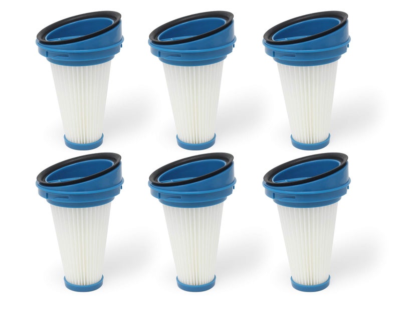 Fette Filter - 6-Pack Replacement Vacuum Dust Bin Filters for Black and Decker SVF11 Fits 2-in-1 Cordless Lithium Stick Vacuums HSV320J HSV420J HSV520J HSV320J32 HSV420J42 HSV520J01 SVA420B SVA520B - Image 1