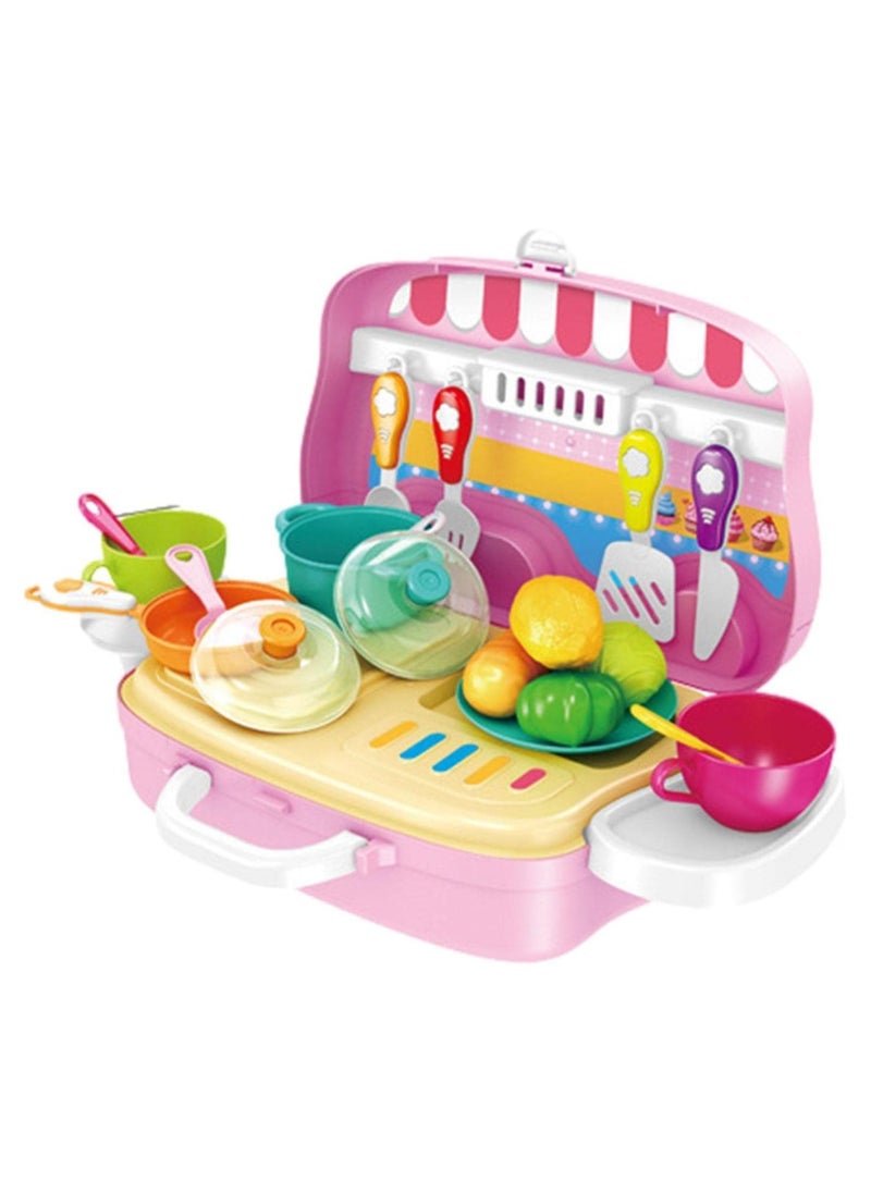 TOY GARDEN Cooking Food Playset, Kids Play Kitchen Set, Pretend Food Toy, Funny Toy Kitchen, Food Kitchen Playset For Girls And Boys  - Image 1