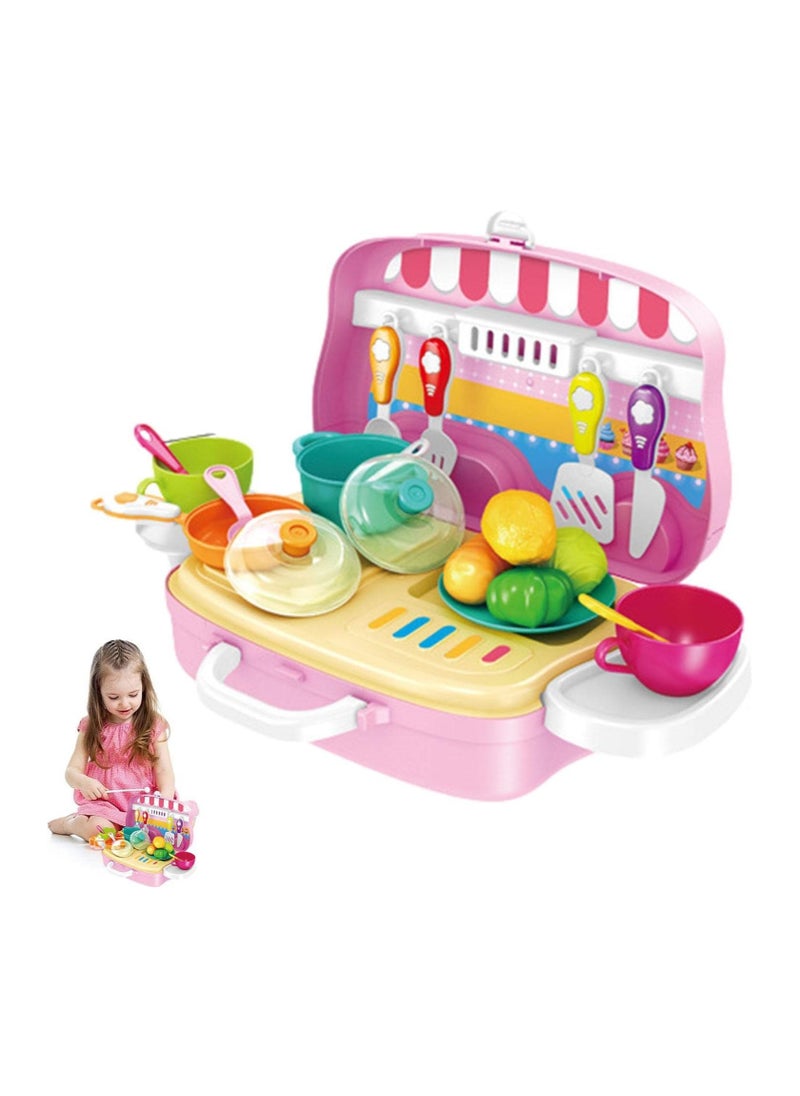 TOY GARDEN Cooking Food Playset, Kids Play Kitchen Set, Pretend Food Toy, Funny Toy Kitchen, Food Kitchen Playset For Girls And Boys  - Image 5