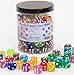 AiFanS 120 Pieces 16MM Dice Set 6 Sided Standard Game Dices with Portable Box for Board GamesWorker PlacementMath ActivitiesTranslucent Round Corners10 Colors - Image 2