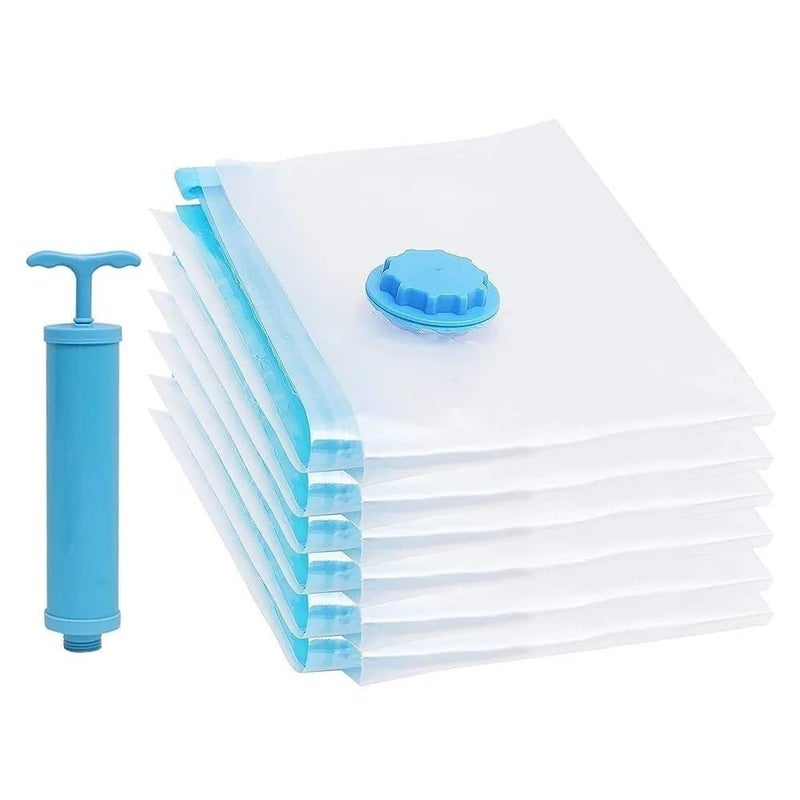 FLOPRO Vacuum Storage Bags 80 Space Saving with Hand Pump Pack Of 5 - Image 1