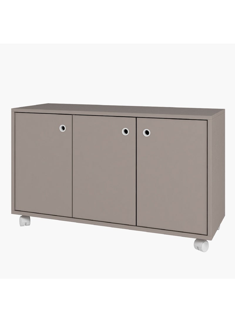 Home Box Bianca Londrina 3-Door Sideboard with Castors 33 x 53.5 x 90 cm  - Image 2