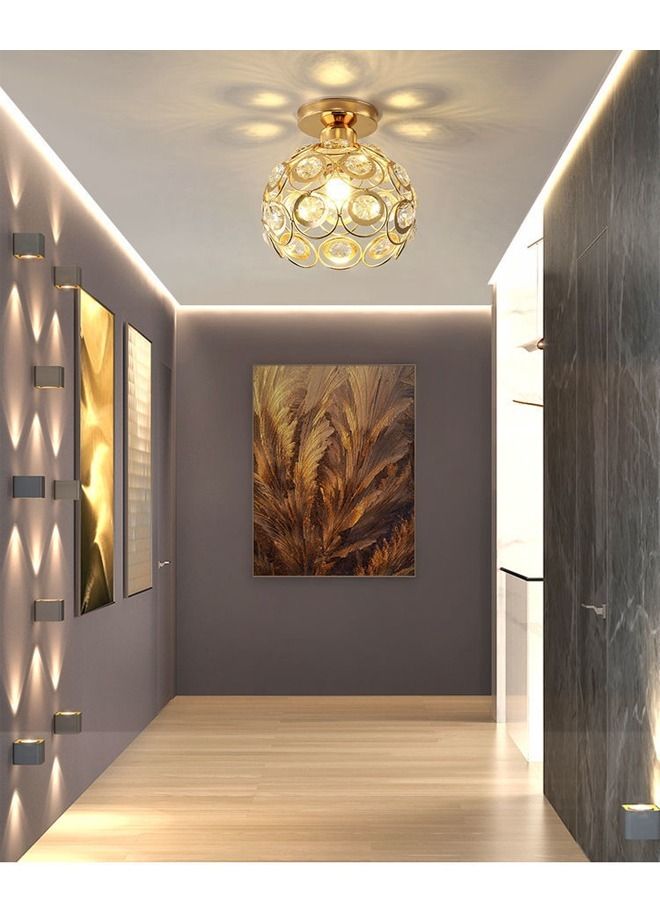 fashionhome Modern Creative Iron Oxeye Golden Lamp for Living Room Bedroom Balcony Ceiling Lighting Fixture  - Image 4
