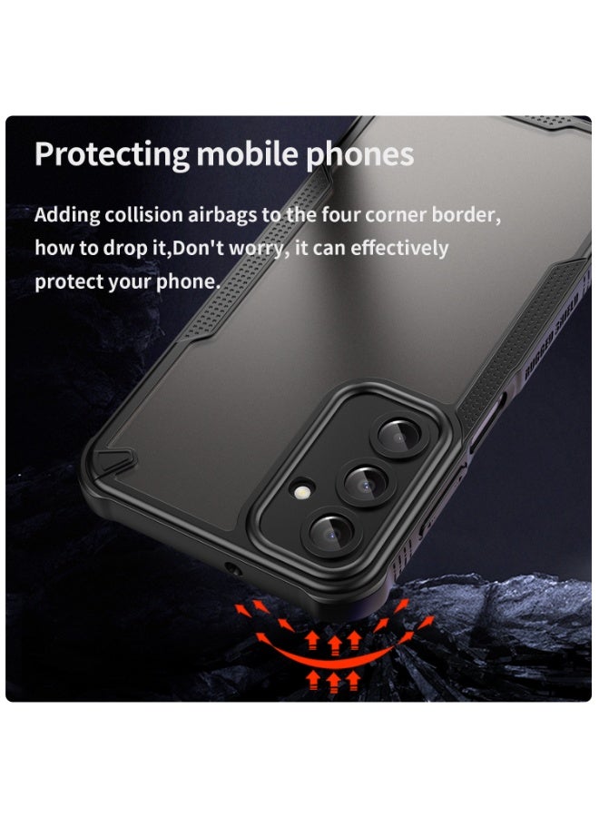 for Samsung Galaxy A16 4G/5G Case, TPU + PC Cover Full Portection Shockproof Flexible Frosted Phone Case for Samsung Galaxy A16 4G/5G, Black - Image 4