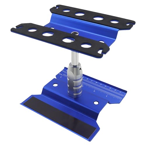 RC Lelut RC Car Stand RC Repair Stand 360 Degree Rotation Lift or Lower for Traxxas Arrma Redcat Axial RC4WD HSP Losi 18 110 112 116 Scale RC Crawler Car Truck Buggies Navy Blue - Image 1