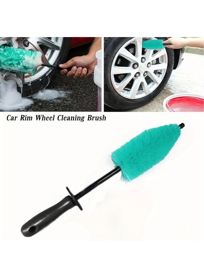 فرشاة مايكروفايبر ممتازة لغسيل السيارات L Car Wash أداة تنظيف فاخرة للسيارات والدراجات النارية وحافة العجلة - Image 3